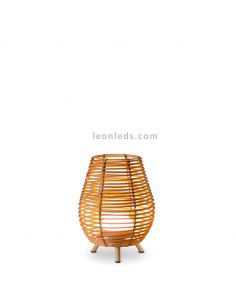 Lampadaire naturel portable rechargeable Bossa 30 | Éclairage LeonLeds