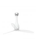 Ventilador de Techo Blanco Brillo Eterfan con motor DC Faro Barcelona 32000 | LeonLeds