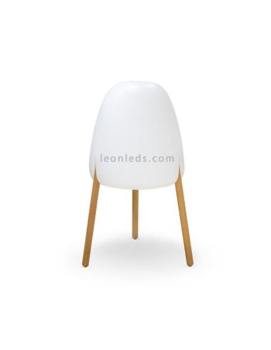 Lámpara de pie exterior madera con cable Rocket 70  | LeónLeds Iluminación