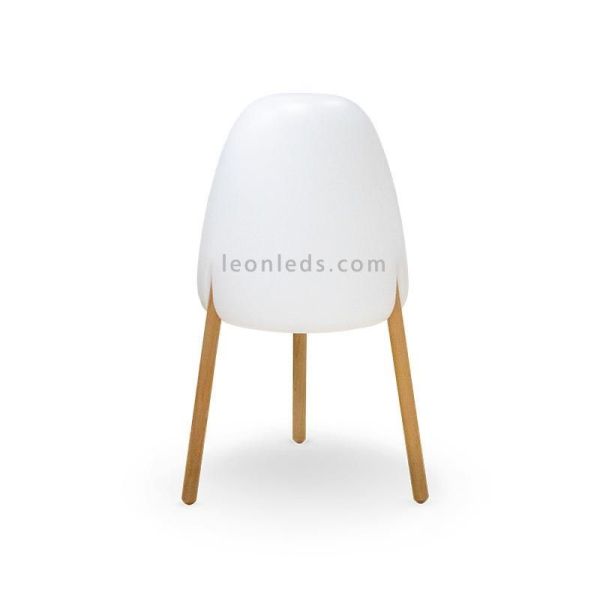 Lámpara de pie exterior madera con cable Rocket 70  | LeónLeds Iluminación