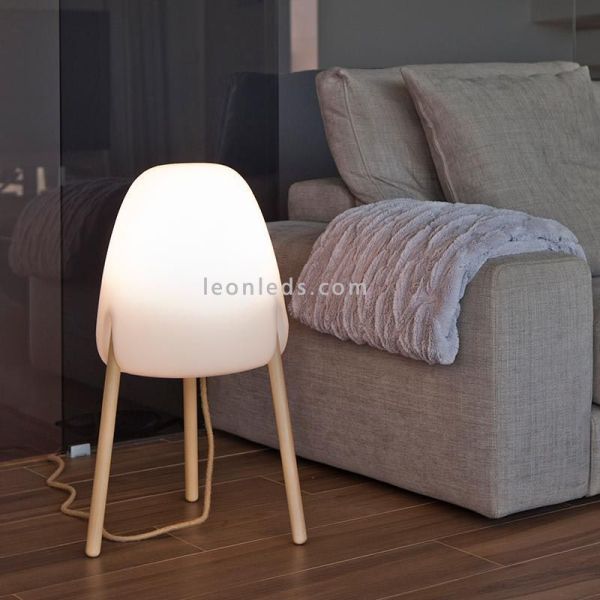 Lámpara de pie Rocket 70 solar y recargable exterior| LeónLeds Iluminación