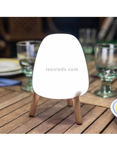 Lámpara de mesa Rocket táctil recargable New Garden regulable| LeonLeds Iluminación