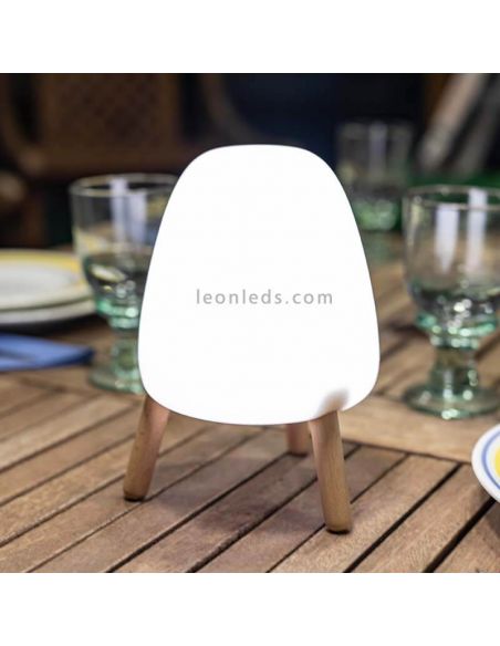 Lámpara de mesa Rocket táctil recargable New Garden regulable| LeonLeds Iluminación