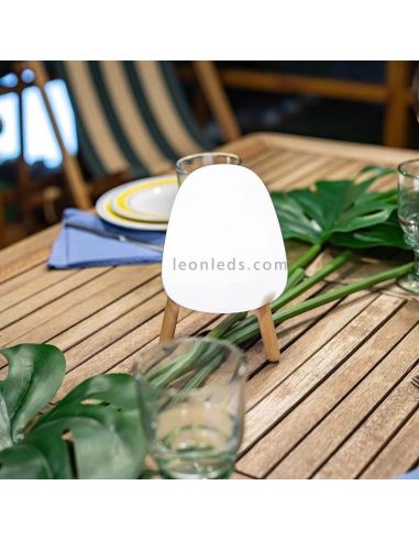 Candeeiro de mesa de foguete de toque recarregável ao ar livre de jardim novo | Leon Iluminação LED