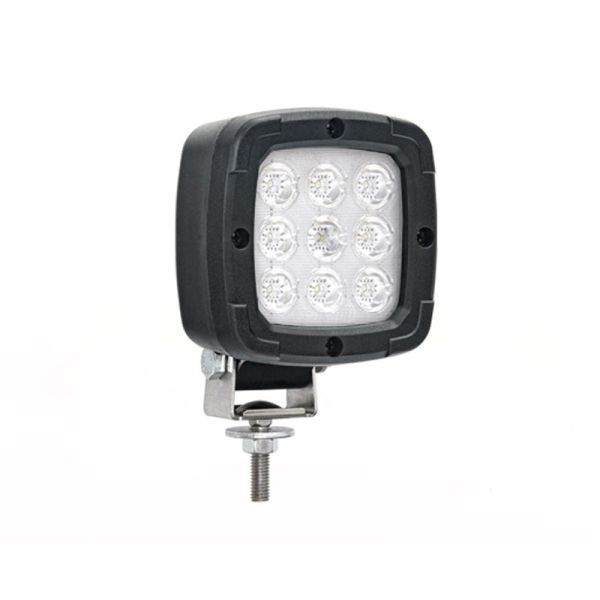 Farol LED quadrado Fristom FT036 de 15 W e 12 V para trator, caminhão, reboque agrícola, basculante, carrinho de mão, guindaste 