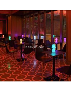 Candeeiro de mesa LED portátil Lola 20 2 formatos disponíveis | Leon Iluminação LED 2