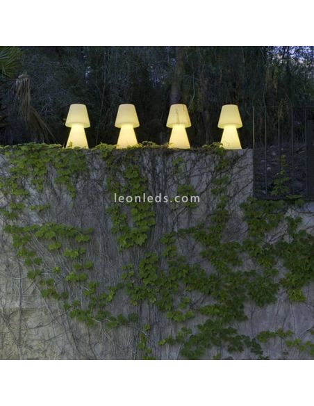 Lámpara de mesa LED Lola 30 mediana con batería recargable mediana | LeonLeds Iluminación