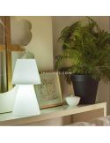 Lámpara de mesa LED Lola 30 mediana con batería recargable mediana interior y exterior | LeonLeds Iluminación
