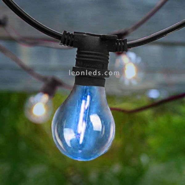 Pack 3 Guirnaldas Allegra negra con cable RGB  New Garden | LeonLeds Iluminación