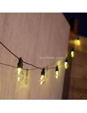 Pack 3 Guirnaldas Allegra negra con cable exterior New Garden | LeonLeds Iluminación
