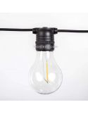 Pack 3 Guirnaldas Allegra negra con cable 2700k o RGB New Garden | LeonLeds Iluminación