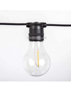 Pack 3 Guirnaldas Allegra negra con cable 2700k o RGB New Garden | LeonLeds Iluminación