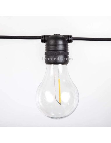 Pack 3 Guirnaldas Allegra negra con cable 2700k o RGB New Garden | LeonLeds Iluminación