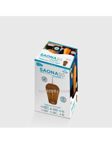 Lámpara bombilla recargable colgante portátil sin cables Saona 50 foto paquete New Garden | LeonLeds Iluminación