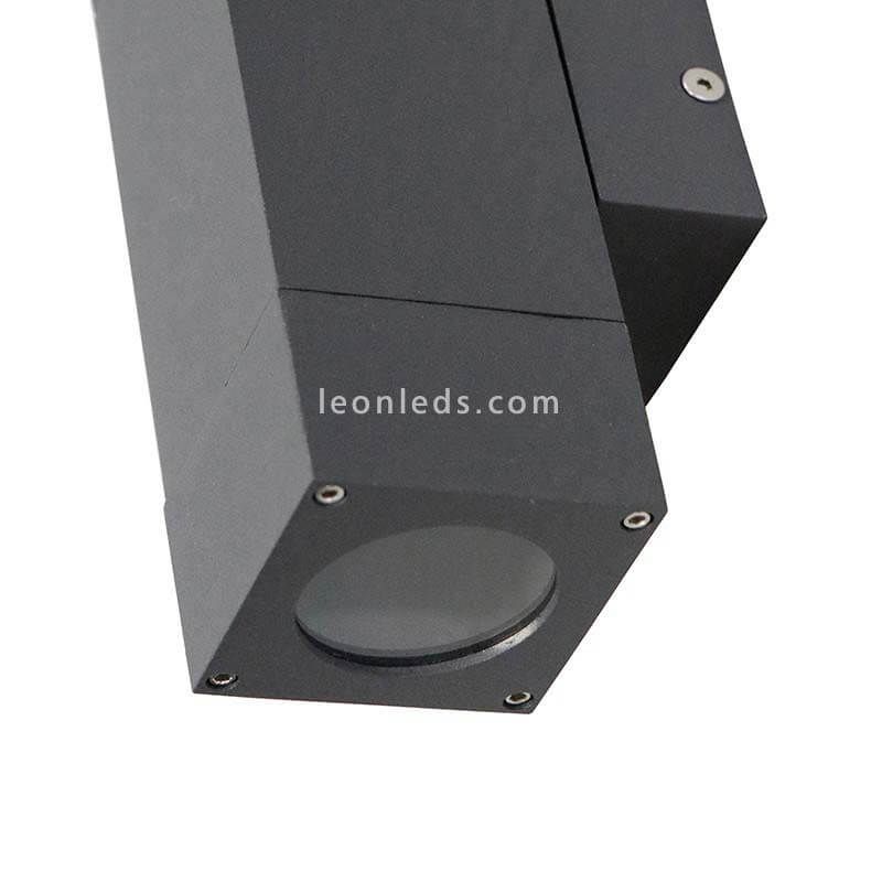Aplique de exterior bidireccional GU10 gris Kopyo de Sulion | Leonleds.com