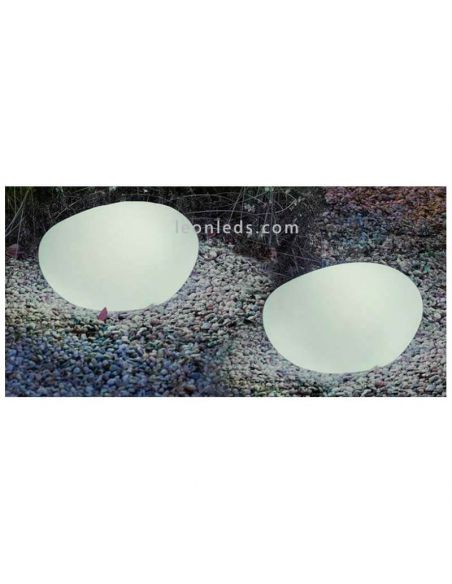 Candeeiro decorativo exterior com cabo Petra 40Cm Polietileno IP65 Novo Jardim | Leon Iluminação LED