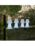 Lámpara de mesa LED grande Lola 45 portátil RGB recargable | LeonLeds Iluminación