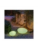 Lámpara LED decorativa solar y recargable de 40Cm Petra foto de ambiente New Garden | LeónLeds Iluminación