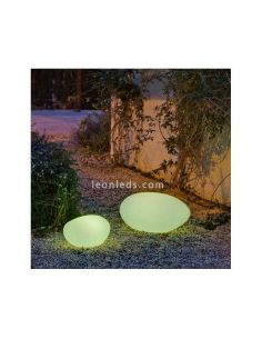 Lámpara LED decorativa solar y recargable de 40Cm Petra New Garden | LeónLeds Iluminación 2