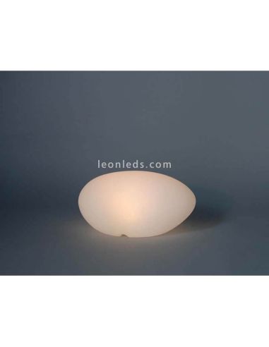 Lámpara blanca LED decorativa solar y recargable de 40Cm Petra regulable intensidad New Garden | LeónLeds Iluminación