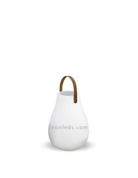 Lámpara de sobremesa LED exterior portátil altavoz Kurby Play New Garden | LeónLeds Iluminación