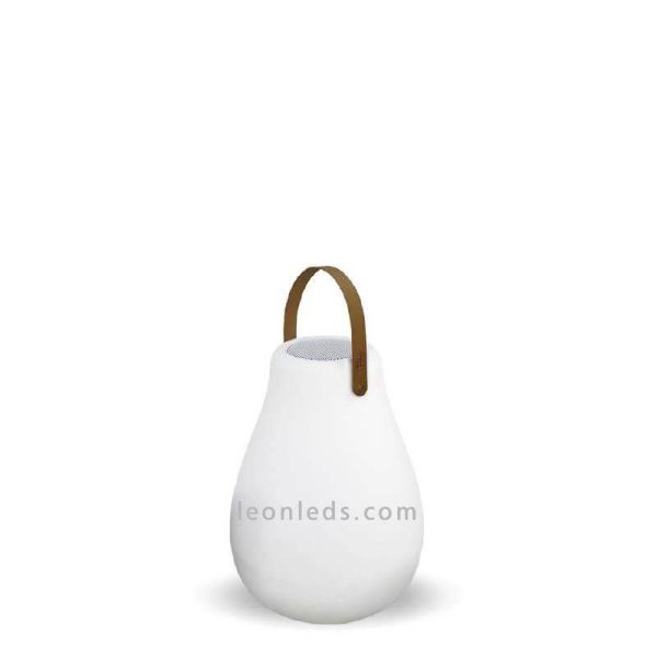 Lámpara de sobremesa LED exterior portátil altavoz Kurby Play New Garden | LeónLeds Iluminación