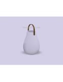 Lampe de table polyéthylène extérieur LED haut-parleur batterie lithium portable Kurby Play New Garden | Éclairage LeonLeds