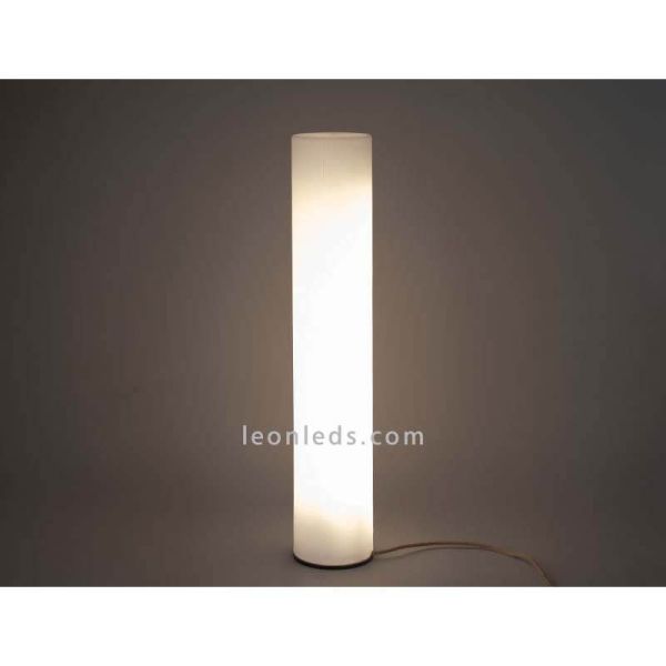Lâmpada de assoalho de LED ao ar livre cilíndrica tamanho de cor de luz quente 160Cm detalhe de luz Fity New Garden | Leon Ilumi