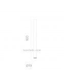 Lámpara de suelo tecnología LED exterior batería recargable 160Cm Fity dimensiones New Garden | LeónLeds Iluminación