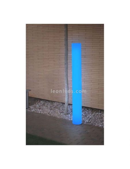 Lámpara de pie LED luz RGB exterior batería recargable tamaño 160Cm Fity New Garden | LeónLeds Iluminación