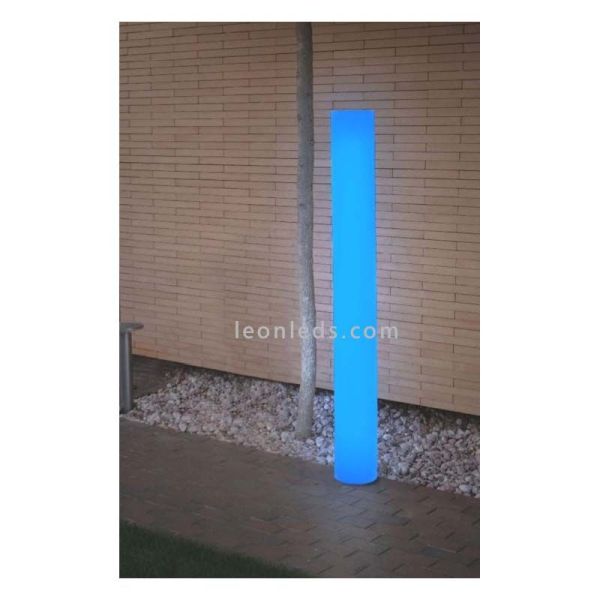 Lámpara de pie LED luz RGB exterior batería recargable tamaño 160Cm Fity New Garden | LeónLeds Iluminación