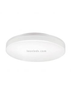 Plafón LED para exterior blanco redondo IP44 24W Canadian | LeónLeds Iluminación | Lámpara de techo para entrada