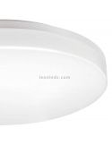 Plafón LED para exterior blanco redondo IP44 24W Canadian | LeónLeds Iluminación | Lámpara de techo para terraza