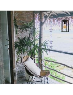 Lope Candeeiro suspenso industrial para exteriores | LeónIluminação Leds | luminária de teto cinza 2