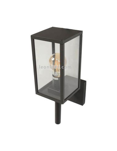Baliza para exterior estilo industrial Lope | LeónLeds Iluminación | lámpara de suelo de cochera y garaje