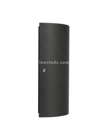 Aplique LED de parede para exterior 12W luz quente 3000k cinza escuro | LeonLeds Iluminação