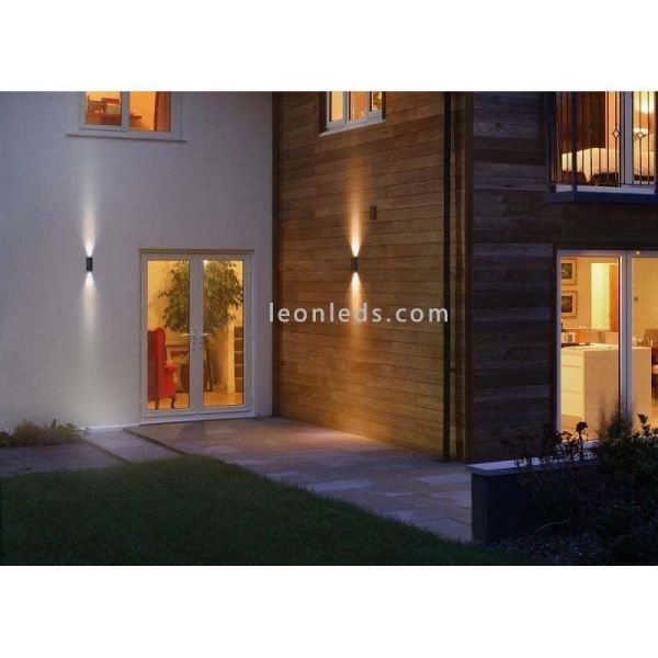 Aplique LED para exterior 12W 3000k cinza escuro ENDURA STYLE UPDOWN 12 W DG | LeonLeds