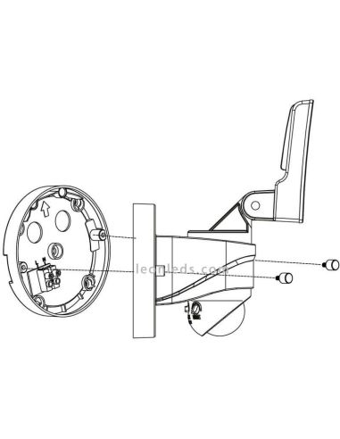 Applique murale d'extérieur à LED avec capteur pour jardin Pagino | Éclairage LeónLeds | lampe murale installation facile