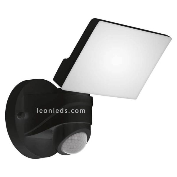 Aplique LED de exterior con sensor para jardín Pagino | LeónLeds Iluminación | lámpara de pared negra sensor movimiento