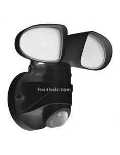 Aplique LED de exterior com luz dupla endereçável e sensor Pagino | LeónIluminação Leds | candeeiro de parede branco 2