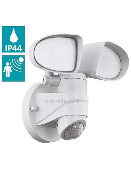 Aplique LED con doble luz direccionable y sensor para exterior Pagino | LeónLeds Iluminación | lampara pared resistente al agua