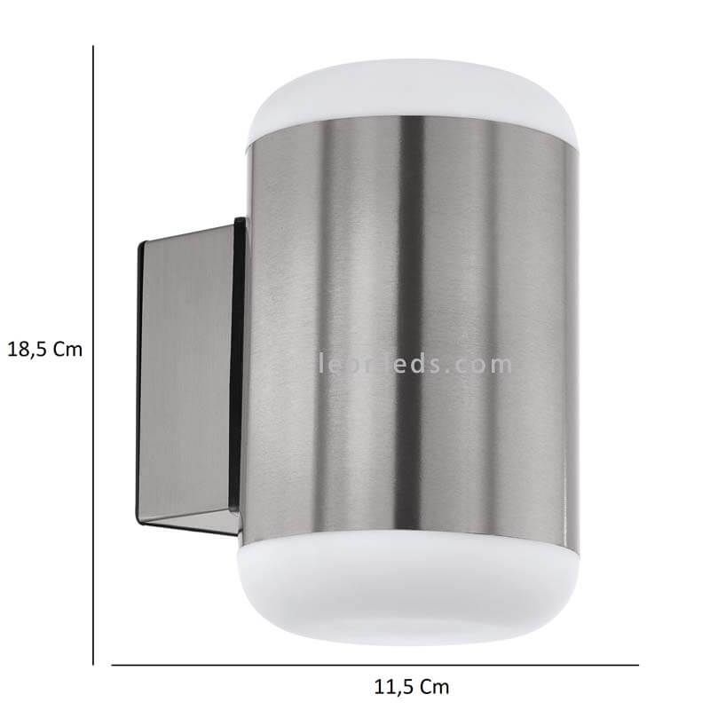 Aplique de muro exterior moderno para jardín Merlito de Eglo | Leonleds.com