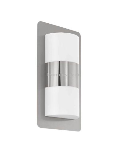 Arandela moderna para exterior Cistierna | LeónIluminação Leds | candeeiro de parede cinza prateado