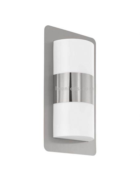 Arandela moderna para exterior Cistierna | LeónIluminação Leds | candeeiro de parede cinza prateado