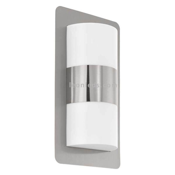 Aplique exterior moderno para fachada Cistierna | LeónLeds Iluminación | lámpara de pared gris plata