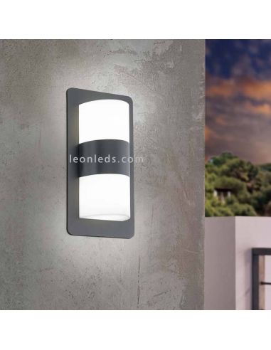Aplique exterior moderno para fachada Cistierna | LeónLeds Iluminación | lámpara de pared ambiente fachada