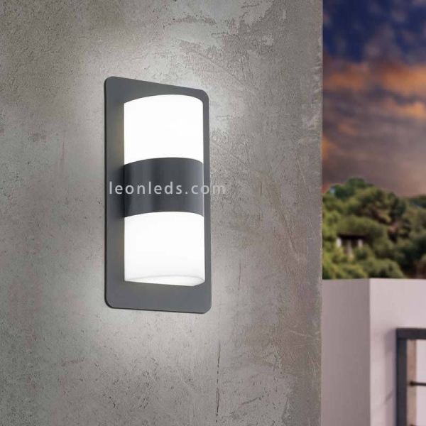 Aplique exterior moderno para fachada Cistierna | LeónLeds Iluminación | lámpara de pared ambiente fachada