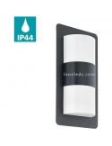 Arandela moderna para exterior Cistierna | LeónIluminação Leds | luminária de parede cinza antracite IP44