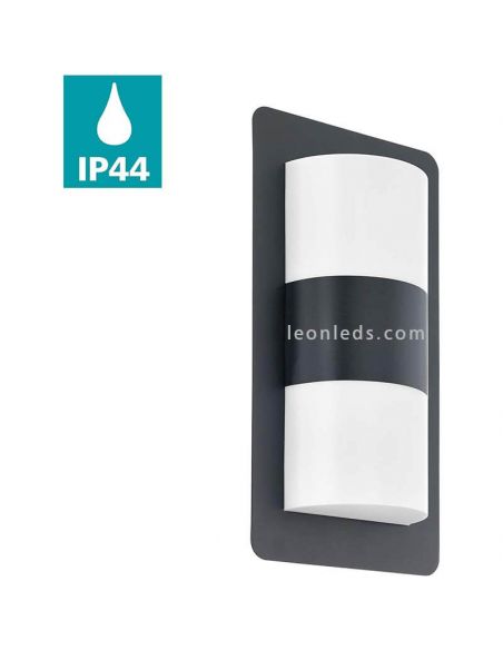 Arandela moderna para exterior Cistierna | LeónIluminação Leds | luminária de parede cinza antracite IP44
