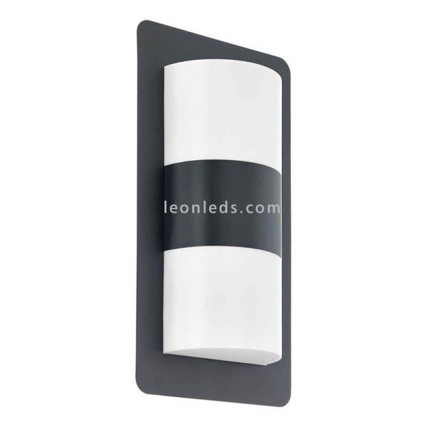 Aplique exterior moderno para fachada Cistierna | LeónLeds Iluminación | lámpara de pared gris antracita
